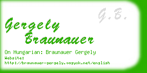 gergely braunauer business card